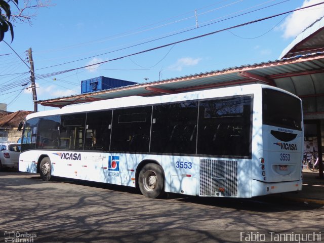 VICASA - Viação Canoense S.A. 3553 na cidade de Canoas, Rio Grande do Sul, Brasil, por Fábio Takahashi Tanniguchi. ID da foto: 3547976.