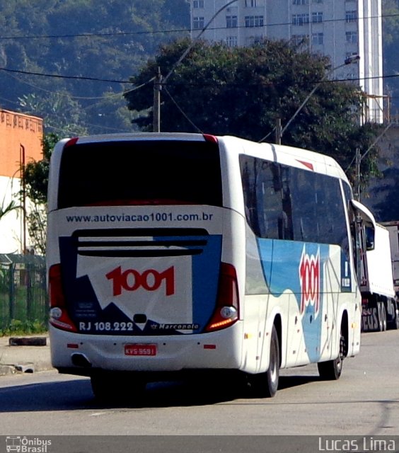 Auto Viação 1001 RJ 108.222 na cidade de Niterói, Rio de Janeiro, Brasil, por Lucas Lima. ID da foto: 3546263.