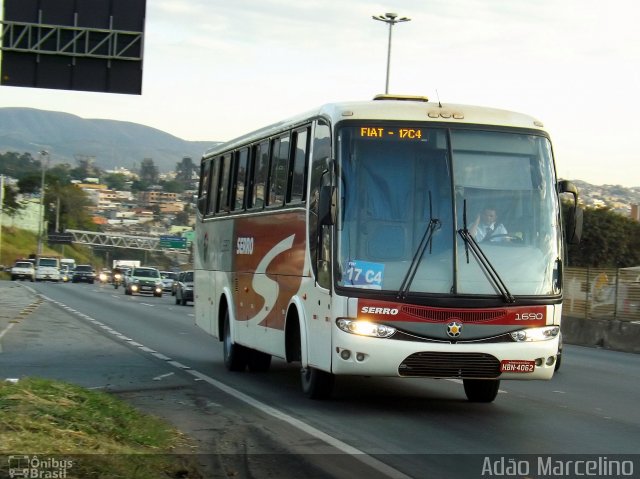 Viação Serro 1690 na cidade de Belo Horizonte, Minas Gerais, Brasil, por Adão Raimundo Marcelino. ID da foto: 3547437.