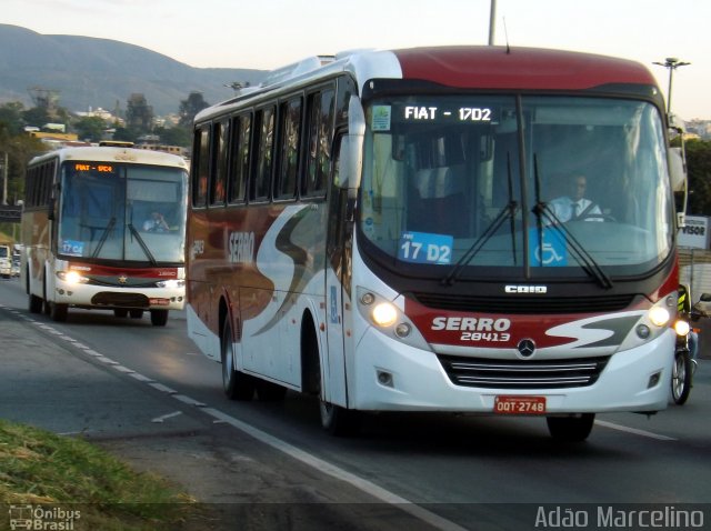 Viação Serro 28413 na cidade de Belo Horizonte, Minas Gerais, Brasil, por Adão Raimundo Marcelino. Número da foto: #3547425.