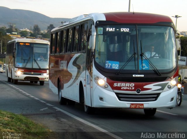 Viação Serro 28413 na cidade de Belo Horizonte, Minas Gerais, Brasil, por Adão Raimundo Marcelino. ID da foto: 3547425.