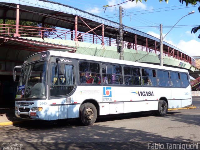 VICASA - Viação Canoense S.A. 3563 na cidade de Canoas, Rio Grande do Sul, Brasil, por Fábio Takahashi Tanniguchi. ID da foto: 3547971.