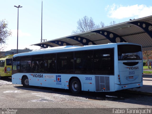 VICASA - Viação Canoense S.A. 3553 na cidade de Canoas, Rio Grande do Sul, Brasil, por Fábio Takahashi Tanniguchi. Número da foto: #3547972.