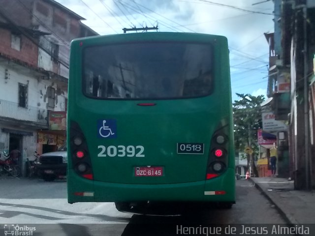 OT Trans - Ótima Salvador Transportes 20392 na cidade de Salvador, Bahia, Brasil, por Henrique de Jesus Almeida. Número da foto: #3546659.