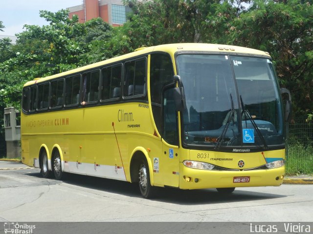 Viação Itapemirim 8031 na cidade de São Paulo, São Paulo, Brasil, por Lucas Vieira. ID da foto: 3546111.