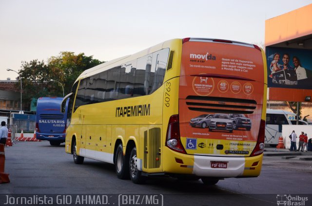 Viação Itapemirim 60763 na cidade de Rio de Janeiro, Rio de Janeiro, Brasil, por Giovanini Mendes do Carmo. Número da foto: #3546420.