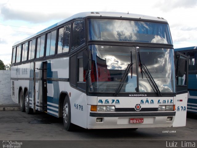 Empresa de Transportes São Luiz 4570 na cidade de Senhor do Bonfim, Bahia, Brasil, por Luiz  Lima. Número da foto: #3548408.
