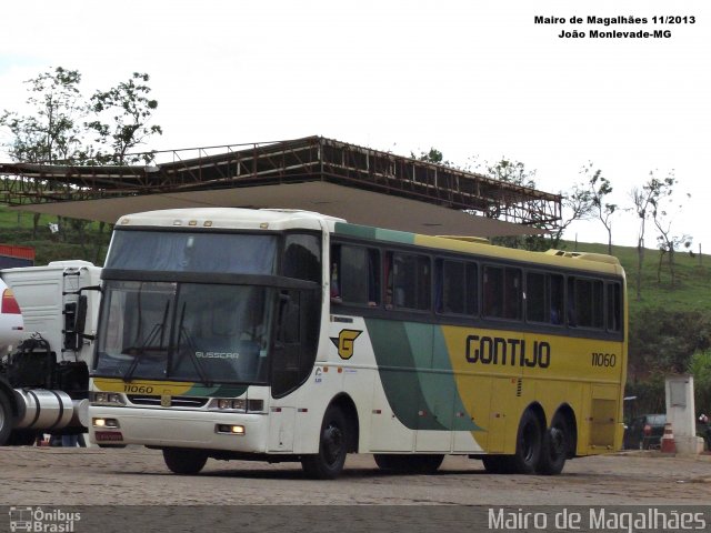 Empresa Gontijo de Transportes 11060 na cidade de João Monlevade, Minas Gerais, Brasil, por Mairo de Magalhães. ID da foto: 3549018.