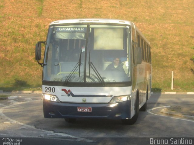 Gracimar Transporte e Turismo 290 na cidade de Taboão da Serra, São Paulo, Brasil, por Bruno Santino. ID da foto: 3548633.