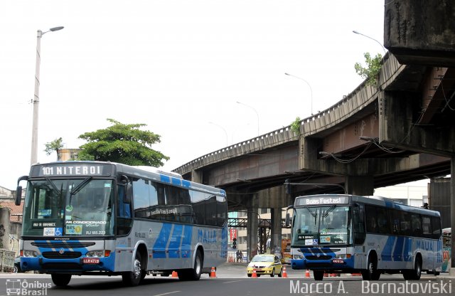 Viação Mauá RJ 185.223 na cidade de Rio de Janeiro, Rio de Janeiro, Brasil, por Marco A.   Bornatoviski. Número da foto: #3549689.