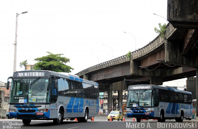 Viação Mauá RJ 185.223 na cidade de Rio de Janeiro, Rio de Janeiro, Brasil, por Marco A.   Bornatoviski. ID da foto: 3549689.