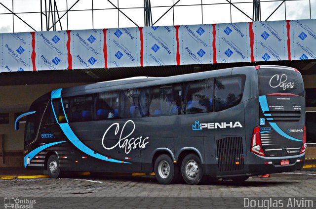 Empresa de Ônibus Nossa Senhora da Penha 53002 na cidade de Guaratinguetá, São Paulo, Brasil, por Douglas Alvim. ID da foto: 3549808.