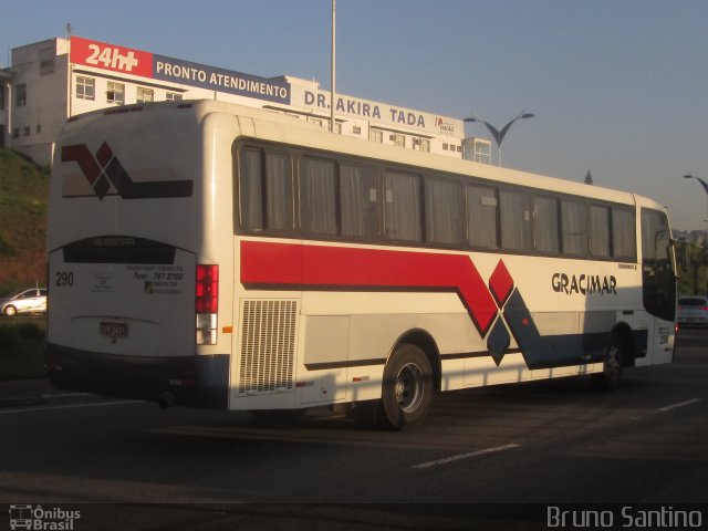 Gracimar Transporte e Turismo 290 na cidade de Taboão da Serra, São Paulo, Brasil, por Bruno Santino. Número da foto: #3548635.