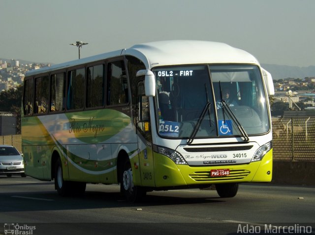 Rio Negro Fretamento e Turismo 34015 na cidade de Belo Horizonte, Minas Gerais, Brasil, por Adão Raimundo Marcelino. Número da foto: #3551900.
