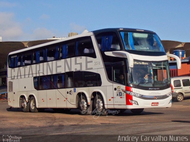 Auto Viação Catarinense 3516 na cidade de Porto Alegre, Rio Grande do Sul, Brasil, por Andrey Carvalho Nunes. Número da foto: #3551184.