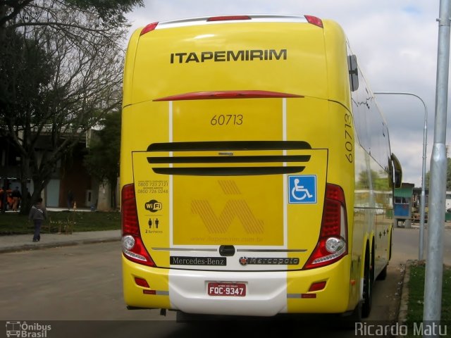 Viação Itapemirim 60713 na cidade de Curitiba, Paraná, Brasil, por Ricardo Matu. Número da foto: #3551689.