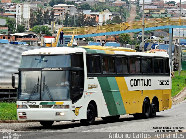 Empresa Gontijo de Transportes 15255 na cidade de João Monlevade, Minas Gerais, Brasil, por Antonio Carlos Fernandes. ID da foto: 3551387.