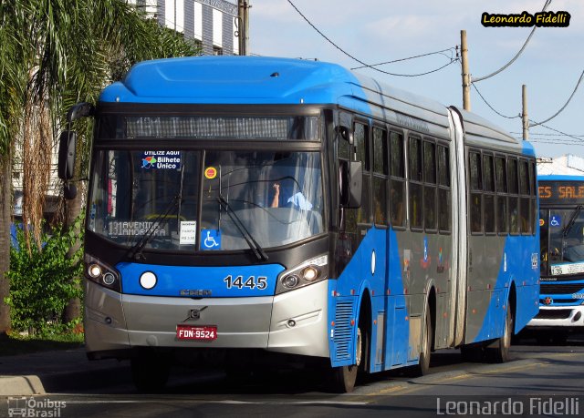 VB Transportes e Turismo 1445 na cidade de Campinas, São Paulo, Brasil, por Leonardo Fidelli. Número da foto: #3551846.
