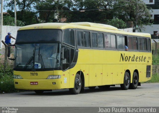 Viação Nordeste 7070 na cidade de Natal, Rio Grande do Norte, Brasil, por Joao Paulo Nascimento Silva. ID da foto: 3551522.