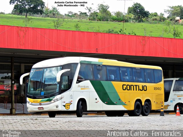 Empresa Gontijo de Transportes 18140 na cidade de João Monlevade, Minas Gerais, Brasil, por Antonio Carlos Fernandes. ID da foto: 3550727.