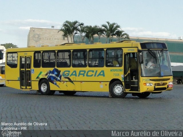 Viação Garcia 7508 na cidade de Londrina, Paraná, Brasil, por Marco Aurélio de Oliveira. ID da foto: 3553227.