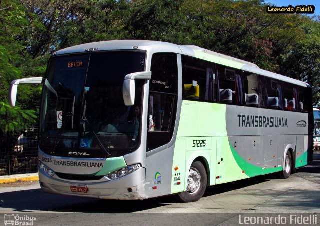 Transbrasiliana Transportes e Turismo 51225 na cidade de São Paulo, São Paulo, Brasil, por Leonardo Fidelli. Número da foto: #3553619.