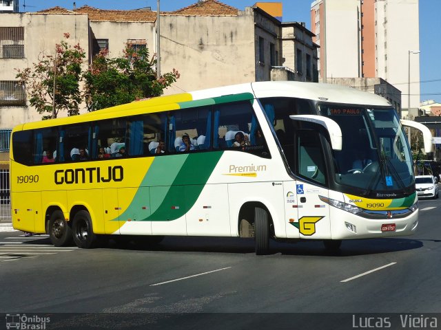 Empresa Gontijo de Transportes 19090 na cidade de Belo Horizonte, Minas Gerais, Brasil, por Lucas Vieira. Número da foto: #3553893.