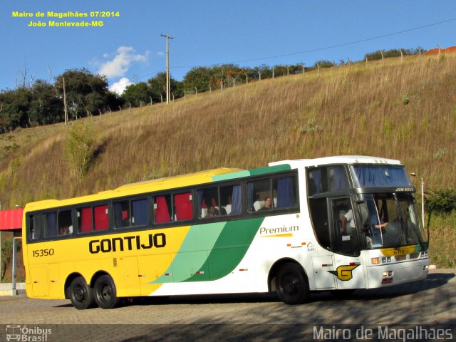 Empresa Gontijo de Transportes 15350 na cidade de João Monlevade, Minas Gerais, Brasil, por Mairo de Magalhães. ID da foto: 3553076.