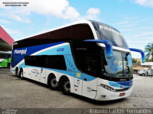 Pitangui Turismo 6000 na cidade de João Monlevade, Minas Gerais, Brasil, por Antonio Carlos Fernandes. Número da foto: #3552872.