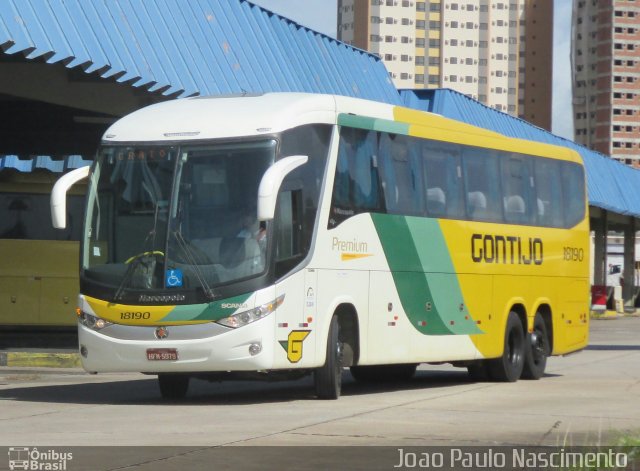 Empresa Gontijo de Transportes 18190 na cidade de Natal, Rio Grande do Norte, Brasil, por Joao Paulo Nascimento Silva. ID da foto: 3553388.