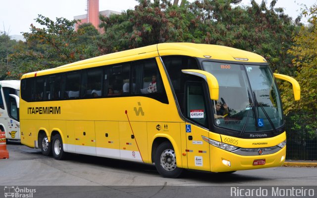 Viação Itapemirim 60805 na cidade de São Paulo, São Paulo, Brasil, por Ricardo Silva Monteiro. ID da foto: 3557073.