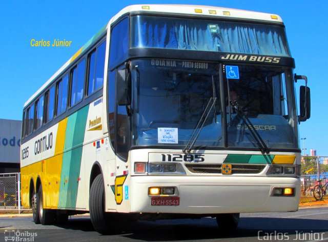 Empresa Gontijo de Transportes 11285 na cidade de Goiânia, Goiás, Brasil, por Carlos Júnior. ID da foto: 3557972.