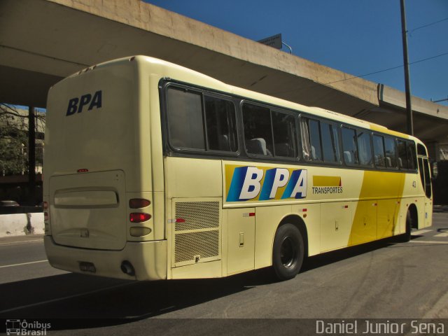 BPA Transportes 43 na cidade de Belo Horizonte, Minas Gerais, Brasil, por Daniel Junior Sena. Número da foto: #3557626.