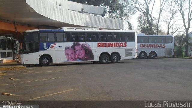 Reunidas Transportes Coletivos 10704 na cidade de Francisco Beltrão, Paraná, Brasil, por Lucas Piovesan. Número da foto: #3610415.