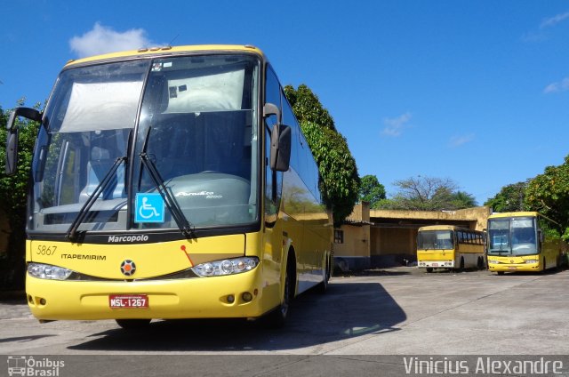 Viação Itapemirim 5867 na cidade de Ananindeua, Pará, Brasil, por Vinicius Alexandre. ID da foto: 3610164.