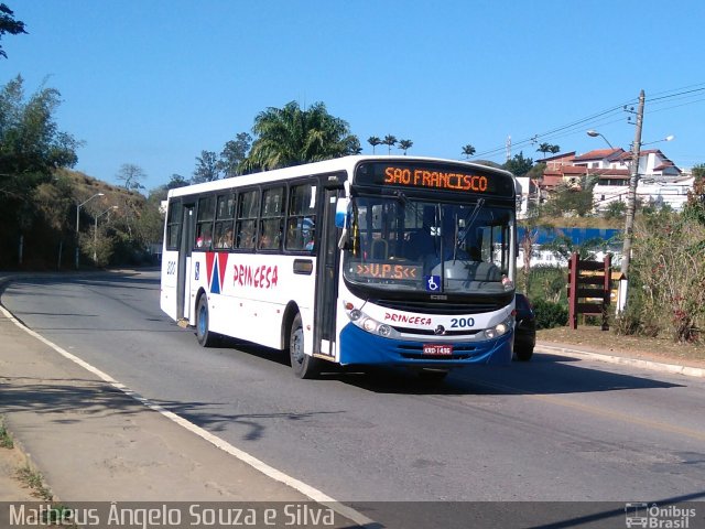 Viação Princesa da Serra 200 na cidade de Valença, Rio de Janeiro, Brasil, por Matheus Ângelo Souza e Silva. ID da foto: 3610066.