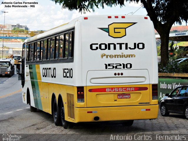 Empresa Gontijo de Transportes 15210 na cidade de João Monlevade, Minas Gerais, Brasil, por Antonio Carlos Fernandes. ID da foto: 3609879.