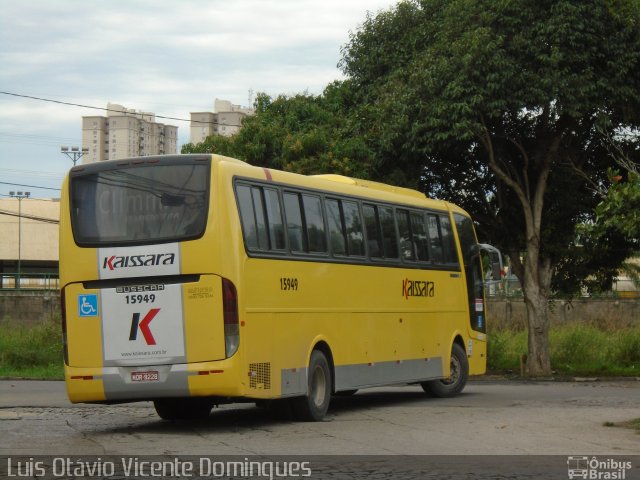 Kaissara - Viação Caiçara 15949 na cidade de Campos dos Goytacazes, Rio de Janeiro, Brasil, por Luis Otávio Vicente Domingues. ID da foto: 3629525.