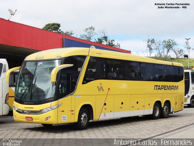 Viação Itapemirim 60593 na cidade de João Monlevade, Minas Gerais, Brasil, por Antonio Carlos Fernandes. ID da foto: 3629203.