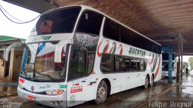 Eucatur - Empresa União Cascavel de Transportes e Turismo 3830 na cidade de Cascavel, Paraná, Brasil, por Felipe  Brignol. Número da foto: #3629604.