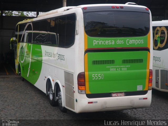 Expresso Princesa dos Campos 5550 na cidade de Foz do Iguaçu, Paraná, Brasil, por Lucas Henrique Mendes. ID da foto: 3630363.