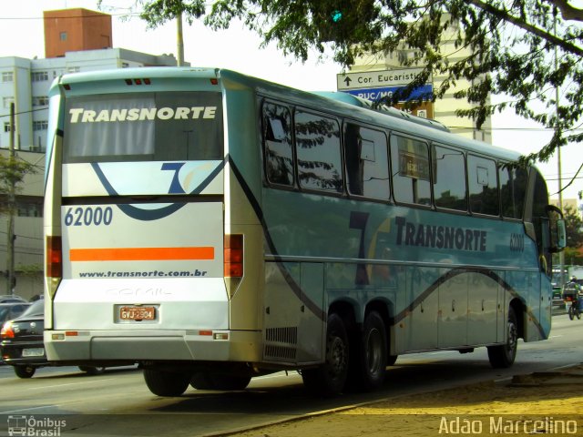 Transnorte - Transporte e Turismo Norte de Minas 62000 na cidade de Belo Horizonte, Minas Gerais, Brasil, por Adão Raimundo Marcelino. ID da foto: 3633158.