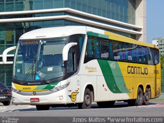 Empresa Gontijo de Transportes 18185 na cidade de Fortaleza, Ceará, Brasil, por Amós  Mattos. ID da foto: 3633029.