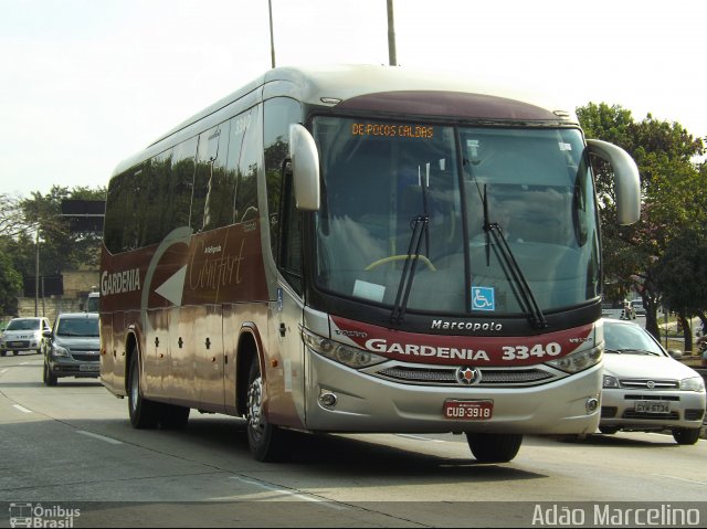 Expresso Gardenia 3340 na cidade de Belo Horizonte, Minas Gerais, Brasil, por Adão Raimundo Marcelino. ID da foto: 3633139.