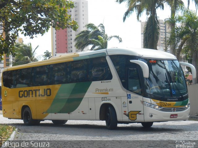 Empresa Gontijo de Transportes 011 na cidade de Fortaleza, Ceará, Brasil, por Diego  de Souza. ID da foto: 3635101.