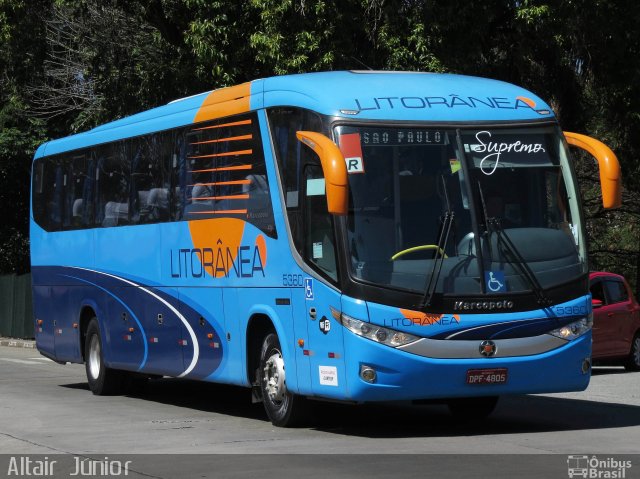 Litorânea Transportes Coletivos 5360 na cidade de São Paulo, São Paulo, Brasil, por Altair Júnior. ID da foto: 3634863.