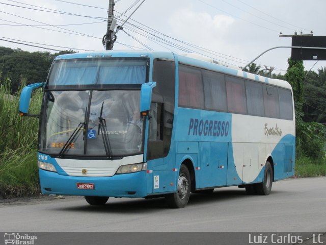 Auto Viação Progresso 6108 na cidade de Recife, Pernambuco, Brasil, por Luiz Carlos de Santana. ID da foto: 3634716.