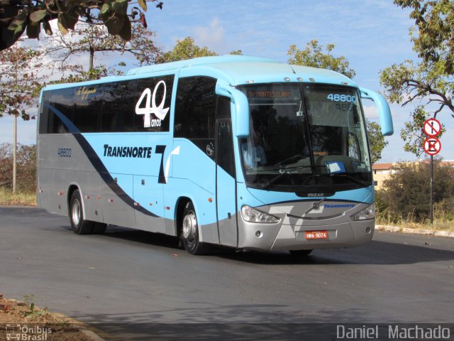 Transnorte - Transporte e Turismo Norte de Minas 48800 na cidade de Montes Claros, Minas Gerais, Brasil, por Daniel  Machado. Número da foto: #3635678.