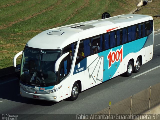 Auto Viação 1001 RJ 108.781 na cidade de Aparecida, São Paulo, Brasil, por Fabio Alcantara. Número da foto: #3637687.