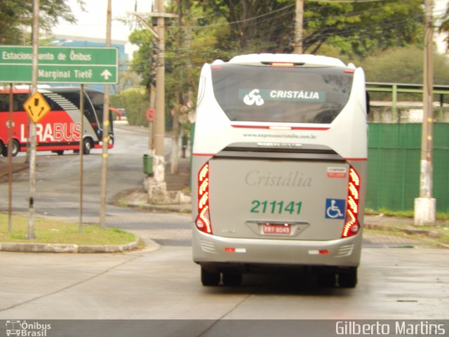 Expresso Cristália 211141 na cidade de São Paulo, São Paulo, Brasil, por Gilberto Martins. ID da foto: 3636883.